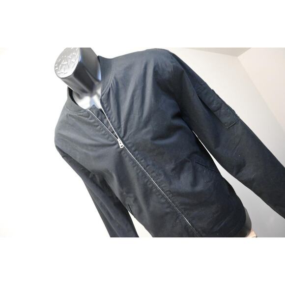 Topman Full Zip Black Khaki Jacket Slim Fit Mens Size XL - Picture 3 of 9